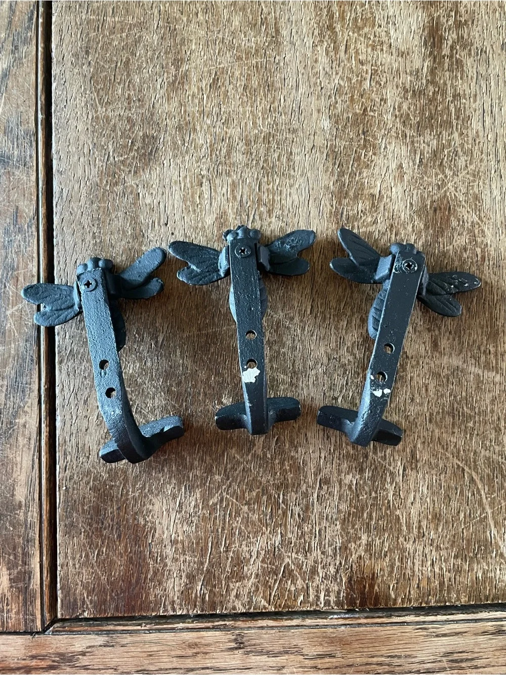 Decorative Bee Wall Hooks - Black (3)